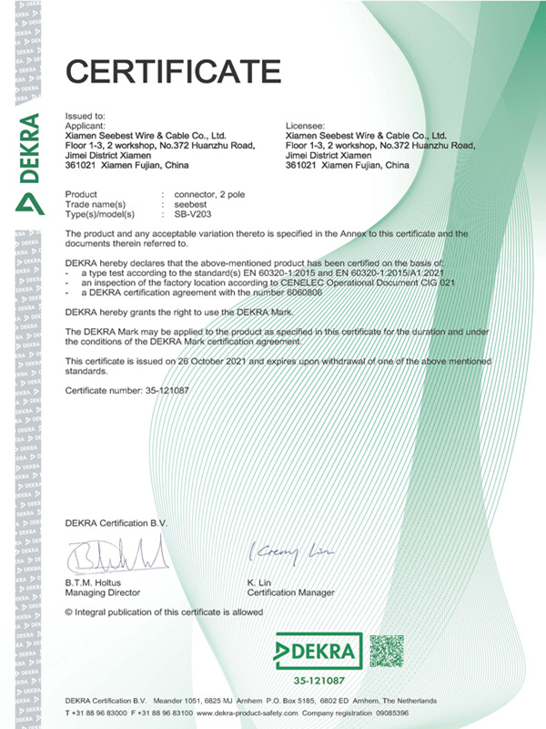 DEKRA Certificate 6